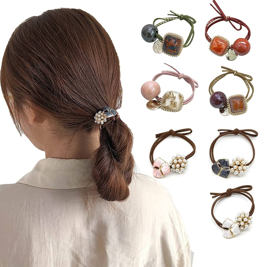 Amazon | RICISUNG ヘアゴム【7本セット】髪ゴム 髪飾り